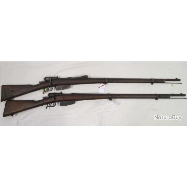 Fusil vetterli Mod�le 1870/87 modifi� 15 calibre 6.5 Carcano cat�gorie D
