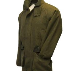 Manteau en tweed homme - Vert fonc&eacute; 100&nbsp;% laine - imperm&eacute;able & coupe so British XL