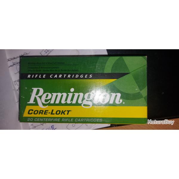 Boite munitions 6 mm Remington/.244 Rem Core-Lokt pcp 100 grains