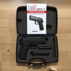 Pistolet AREX REX z&eacute;ro 1 standard. Calibre 9 x19