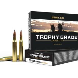 Nosler 20 cartouches TGA-25-06 Rem 100 gr PT SP