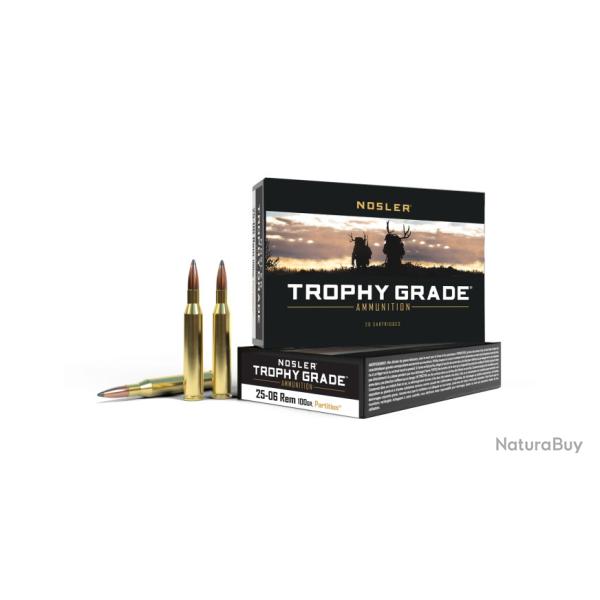 Nosler 20 cartouches TGA-25-06 Rem 100 gr PT SP