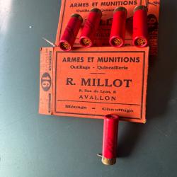 Superbes cartouches &agrave; broche calibre 16 plomb 5 et plomb 4 R.MILLOT