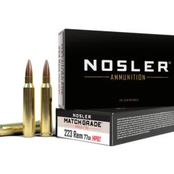 Nosler 20 cartouches MGA-223 Rem 77 gr CC HPBT
