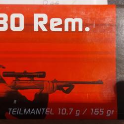Boite munitions .280 Rem 10.7 g/165 grains SoftPoint bullet
