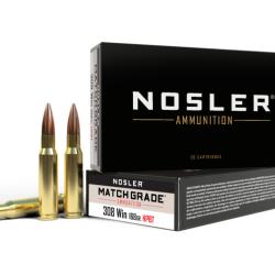 Nosler 20 cartouches MGA-308 Win 168 gr CC HPBT