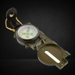 BOUSSOLE MILITAIRE ABS VERT FONC&Eacute;
