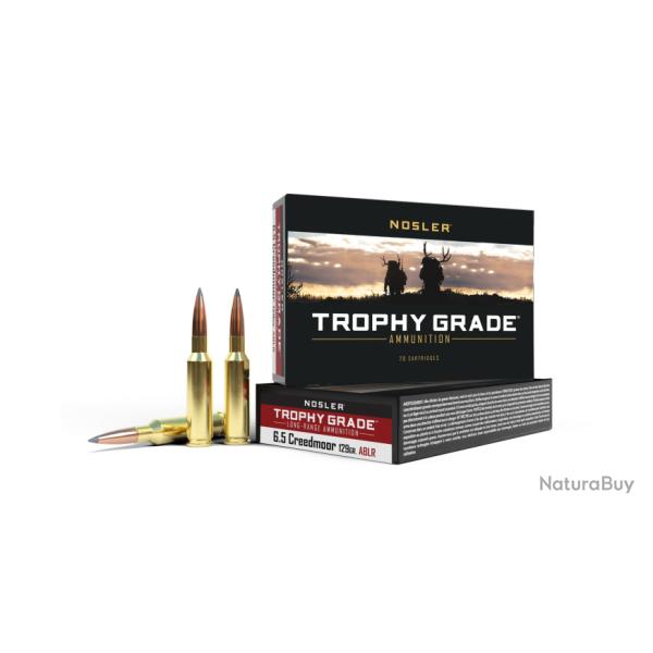 Nosler 20 cartouches TGA-6.5mm Creedmoor 129 gr ABLR SP