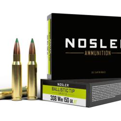 Nosler 20 cartouches BTA-308 Win 150 gr BT SP