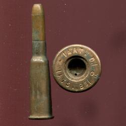 8 mm Lebel Inerte Mle 1892 sans TROUS  &eacute;tui ART D - Tarbes 1905 - marquage : ART.D./1/05/ATS.BS/