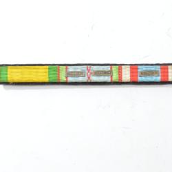 Barette de rappel de m&eacute;dailles Arm&eacute;e Fran&ccedil;aise France Lib&eacute;ration Alg&eacute;rie