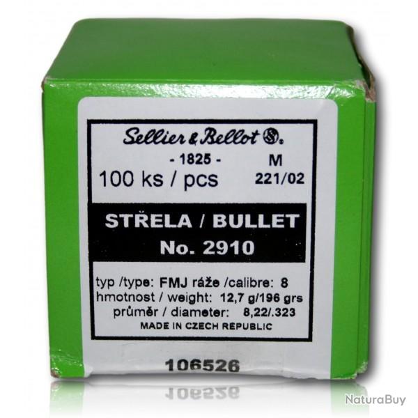 Ogives Sellier &amp; Bellot 8 mm/.323  N�2910 196grs x100