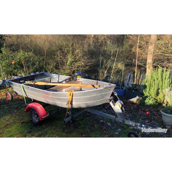 Barque Aluminium La Malti�re 2m85, Remorque et Moteur