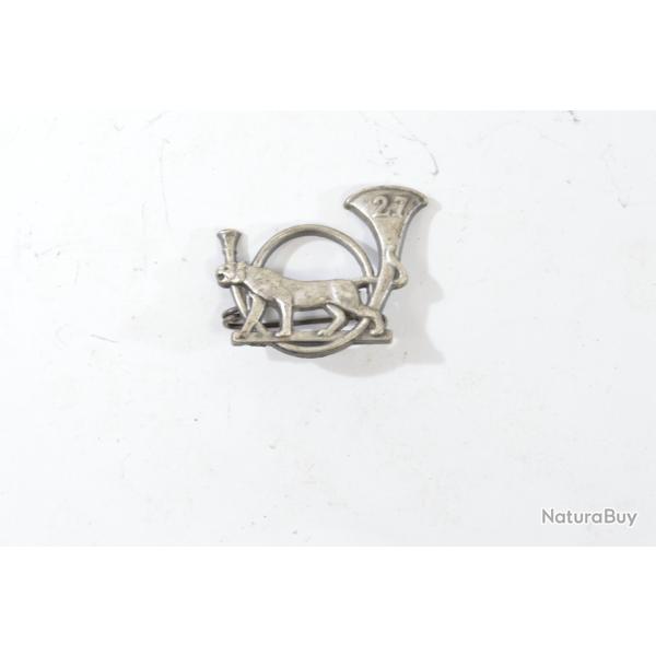 Insigne 27e Bataillon de Chasseur Alpin, 27 BCA, Fraisse Paris, dos lisse.