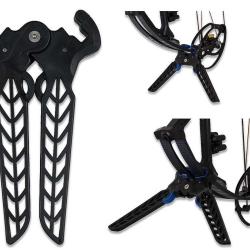 Repose-arc Avalon Dual Pod pour arc &agrave; poulies Black-blue