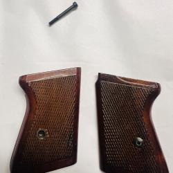 Plaquettes bois avec vis pour Walther PPK