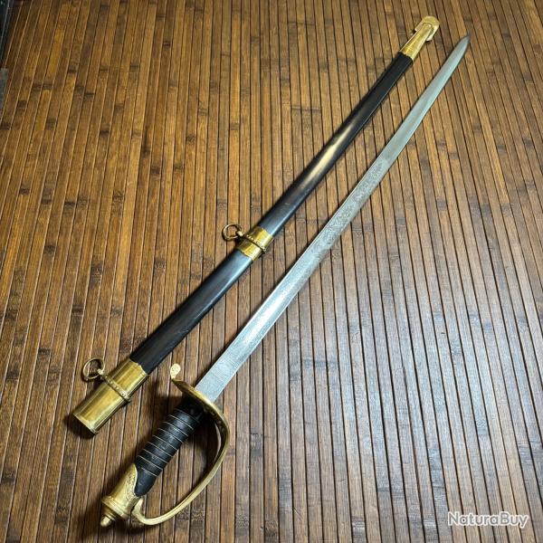 BELLE REPRODUCTION D'UN SABRE DE CAVALERIE U.S ARMY CONF�D�R�E