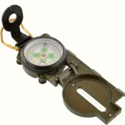 BOUSSOLE MILITAIRE ABS VERT FONC&Eacute;
