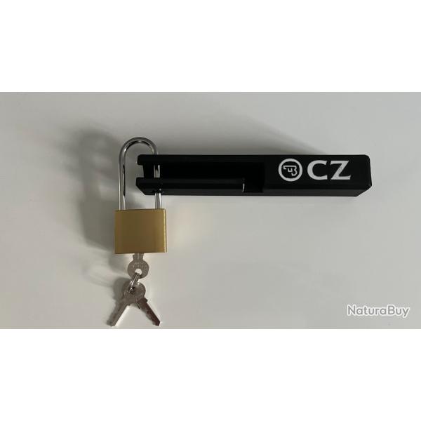 Etui de culasse � Cadenas CZ 457 22 Lr - D�tente de ressort - S�curis� Cadenas