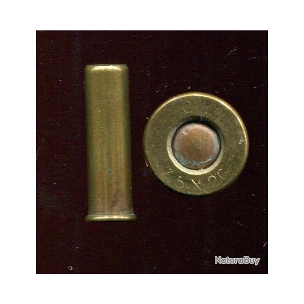 7.5 x 26 Canne Fusil - chargement � grenaille - marquage : G * 7.5 x 26