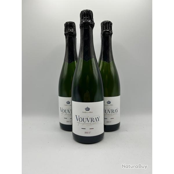Vente Flash ! Famille Le Bihan Vouvray Brut - 3 Bouteilles