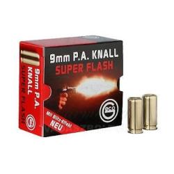 Balles &agrave; blanc Geco Super Flash - Par 25 - Cal. 9 mm PAK