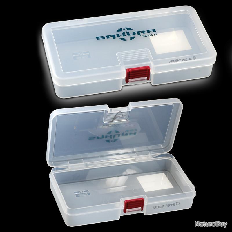 Boîte De Pêche Sakura SK-60 Modèle M - 18,6x10,3x3,4cm - 1 Compartiment - Pour Rangement Matériel De Pêche - Organisation Optimale