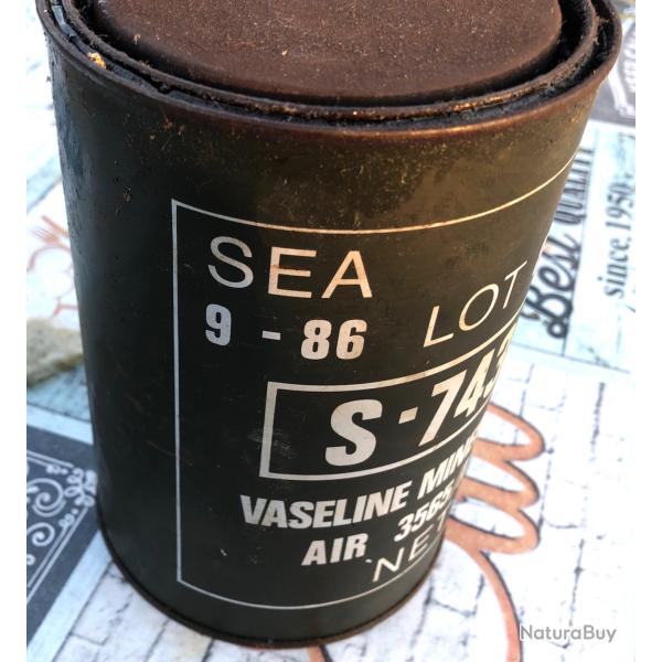 SEA 9-86 S-743 vaseline militaire min�rale pot de 1kg jamais ouvert dans son jus