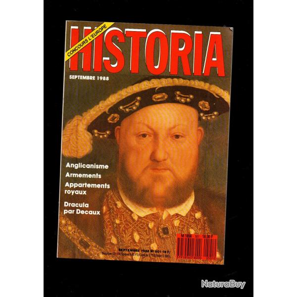 historia 501 1988, les manufactures d'armes , dracula, la t�l�vision germanique � paris 1944, tuiler