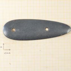 Plaque de couche m&eacute;tal de fusil / carabine. Restauration arme ancienne
