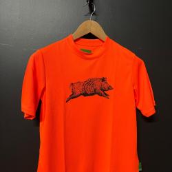 t-shirt ENFANT ORANGE  SANGLIER TREELAND