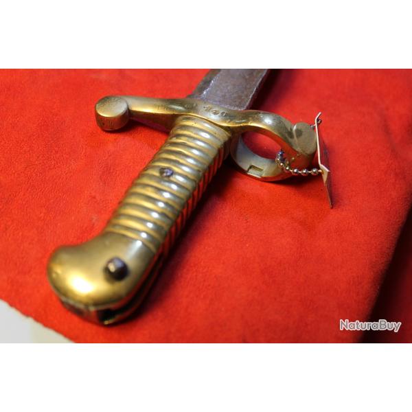 Baionnette 1840 pour fusil de rempart diam. 27.2