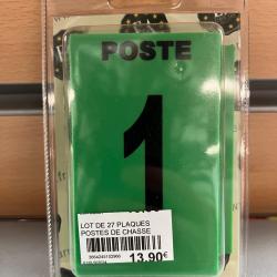 PLAQUE NUMEROT&Eacute; POSTE VERT