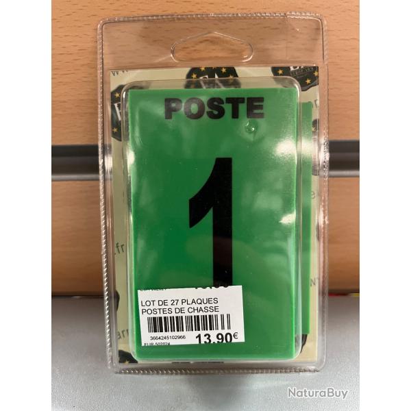 PLAQUE NUMEROT� POSTE VERT