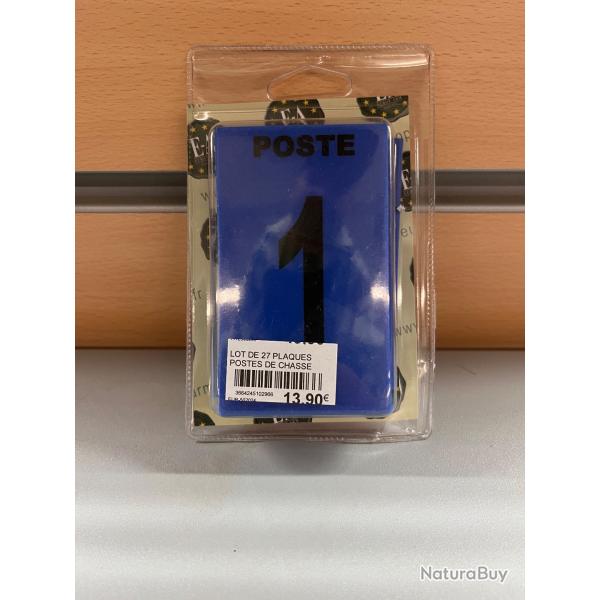 PLAQUE NUMEROT� POSTE BLEU