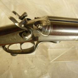 Beau fusil en calibre 24 chambr&eacute; 65 de St Etienne sign&eacute; BERNARD