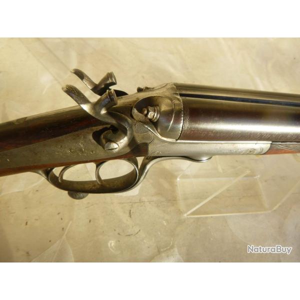 Beau fusil en calibre 24 chambr� 65 de St Etienne sign� BERNARD
