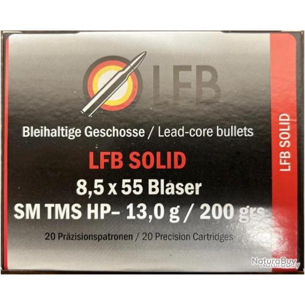 Munitions LFB 8,5x55 blaser SM TMS HP 13,0g / 200grs