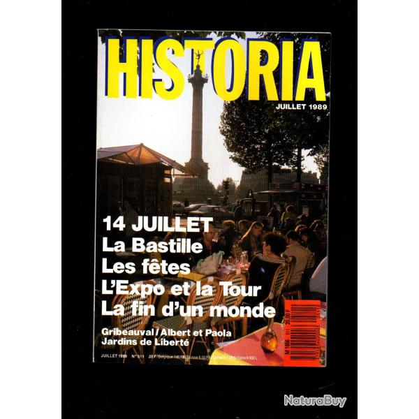 historia 511 de 1989, brevet de la moto est fran�ais , gribeauval, 14 juillet, expo 1889, 1914 juill
