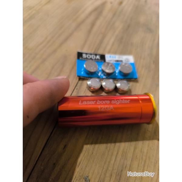 NOEL25 Cartouche laser calibre 12 + 6 piles (Cartouche amortisseur offerte jusqu'au 19/12/25 inclus