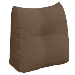 Coussin dos ergonomique tissu marron 45x24x50 cm soutien confortable