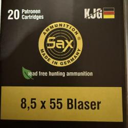 Munitions SAX calibre 8,5 x 55 blaser KJG-SR 9,0g bo&icirc;te de 20 munitions