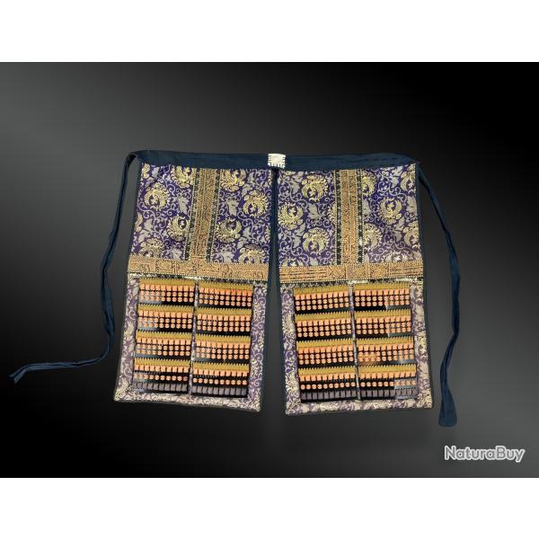 TABLIER D'ARMURE SAMOURA� � HAIDATE KAWARA � OU � HAIDATE � Japon, P�riode �re Heisei