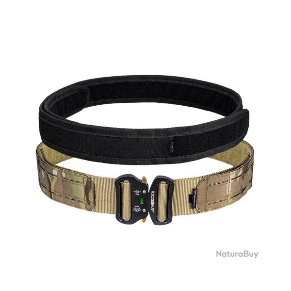 Ceinture Tactique MOLLE 2" + Ceinture Int�rieure 1.75" - Nylon Haute Qualit� Boucle M�tal D�gagement