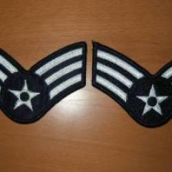 Paire d'&eacute;cussons anciens USAF Sergent