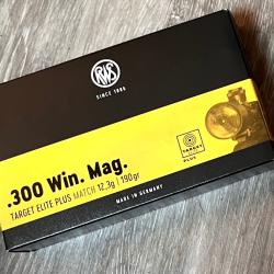 Target &eacute;lite plus rws 300 win mag 190 grains-lot de 16 boites de 20