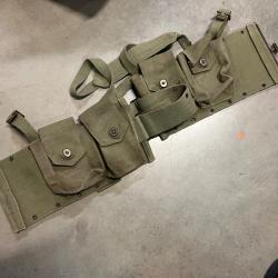 Ancien ceinturon cartouchi&egrave;re belge ww2