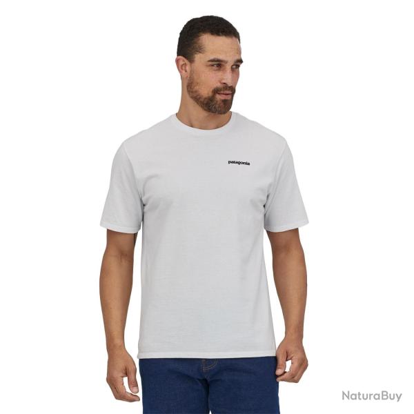 Tee Shirt Patagonia "Men's P-6 Logo Responsibili-Tee" XL Blanc