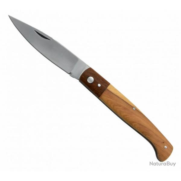 Couteau pliant lame de 10 cm /Manche bois bi color