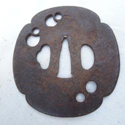 208- lot tsuba en fer pour katana  , sabre  japonais